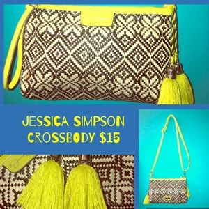 Jessica Simpson Crossbody Lime Green Accents